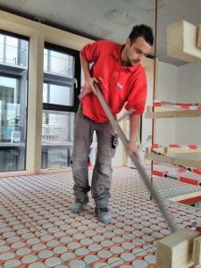 Variotherm droogbouw vloerverwarming noppenplaten