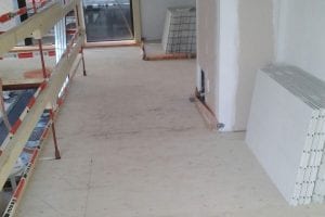 Variotherm droogbouw vloerverwarming op houten vloerconstructie